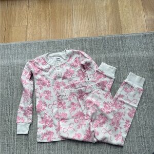 Floral Pink Kids Pajamas 5T